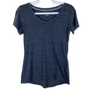 BCG Size Small (4-6) Color Gray V-Neck Basic Athletic Workout Top